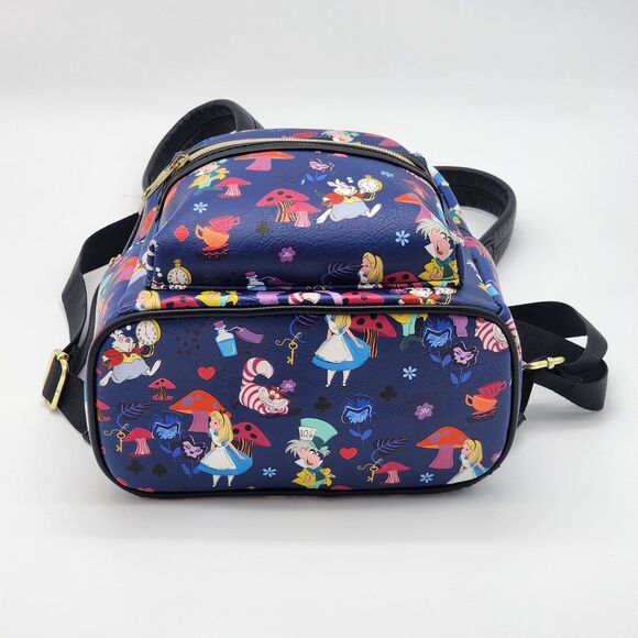 Loungefly Alice in Wonderland All Over Print Mini Backpack FYE Exclusive Rare - Picture 4 of 9
